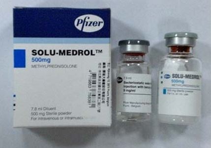 Solu-Medrol Solucion INJ 500mg, Metilprednisolona